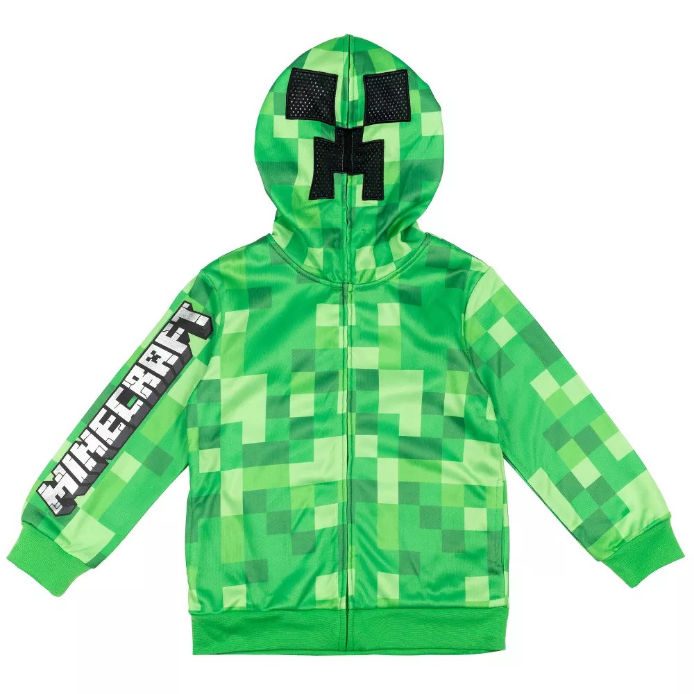 Casaca Minecraft Con Capucha Para Niños