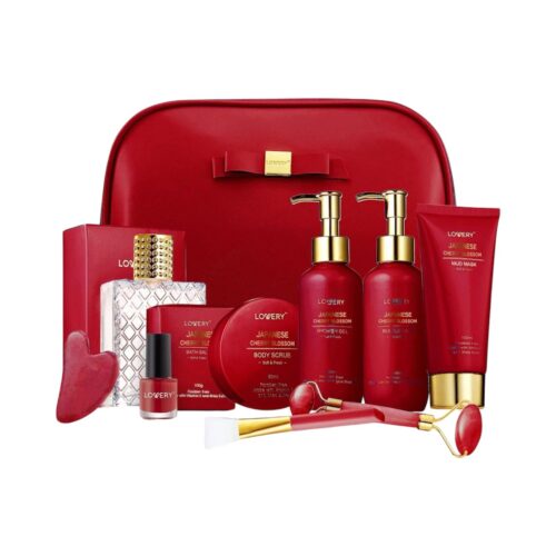 Set de regalo de spa de lujo de flor de cerezo para el cuidado corporal
