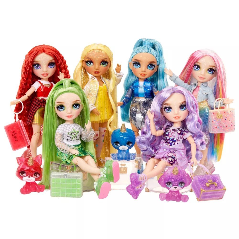 Amaya Rainbow High con kit de slime y mascota - Imagen 4
