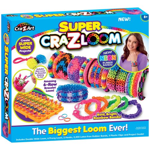 Kit de Pulseras de goma personalizadas Cra-Z-Loom de 6 piezas
