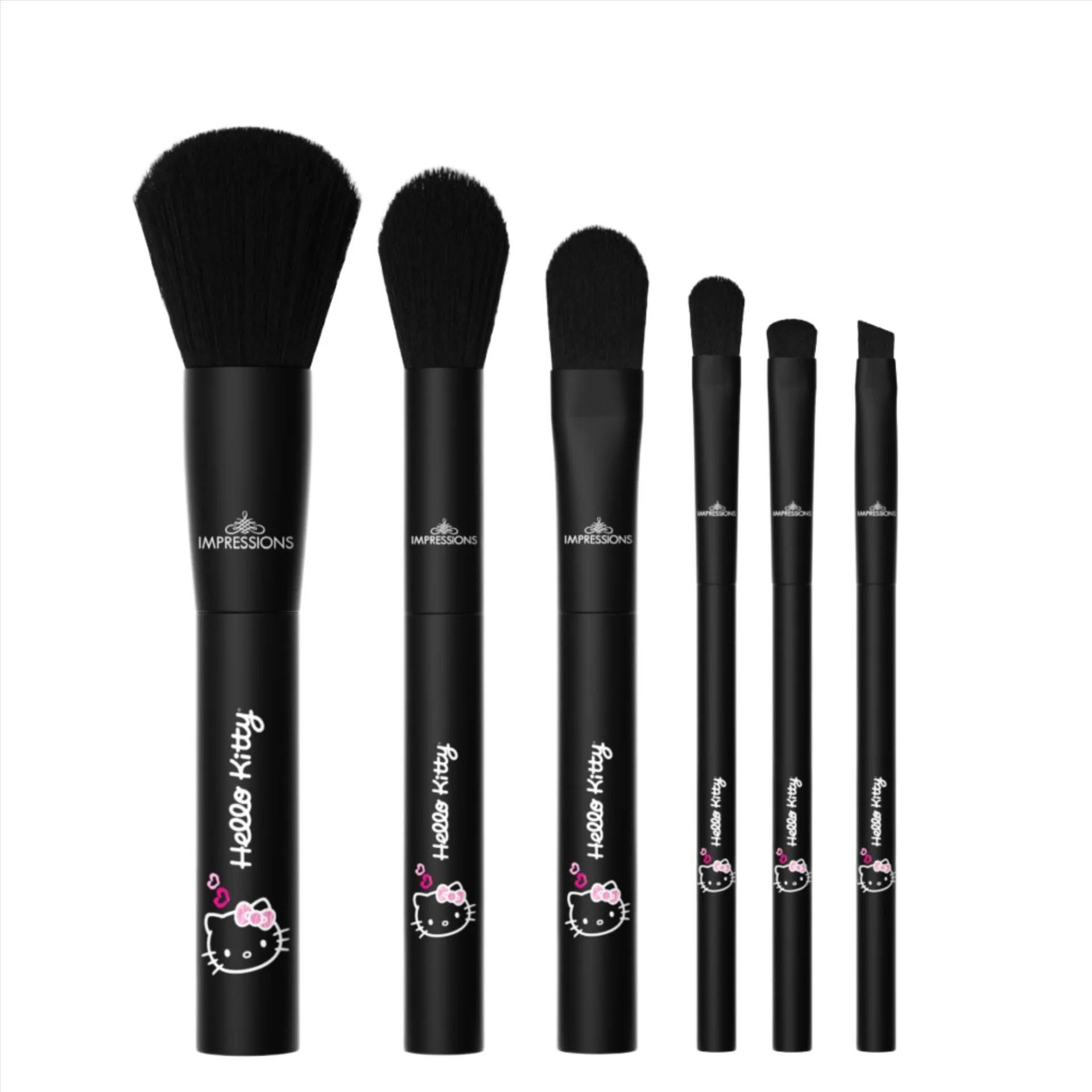 Set de 6 brochas De Hello Kitty