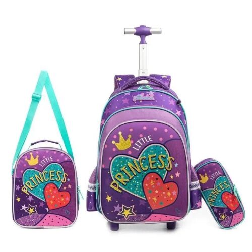 Mochila Con Ruedas Set Completo Para Niñas