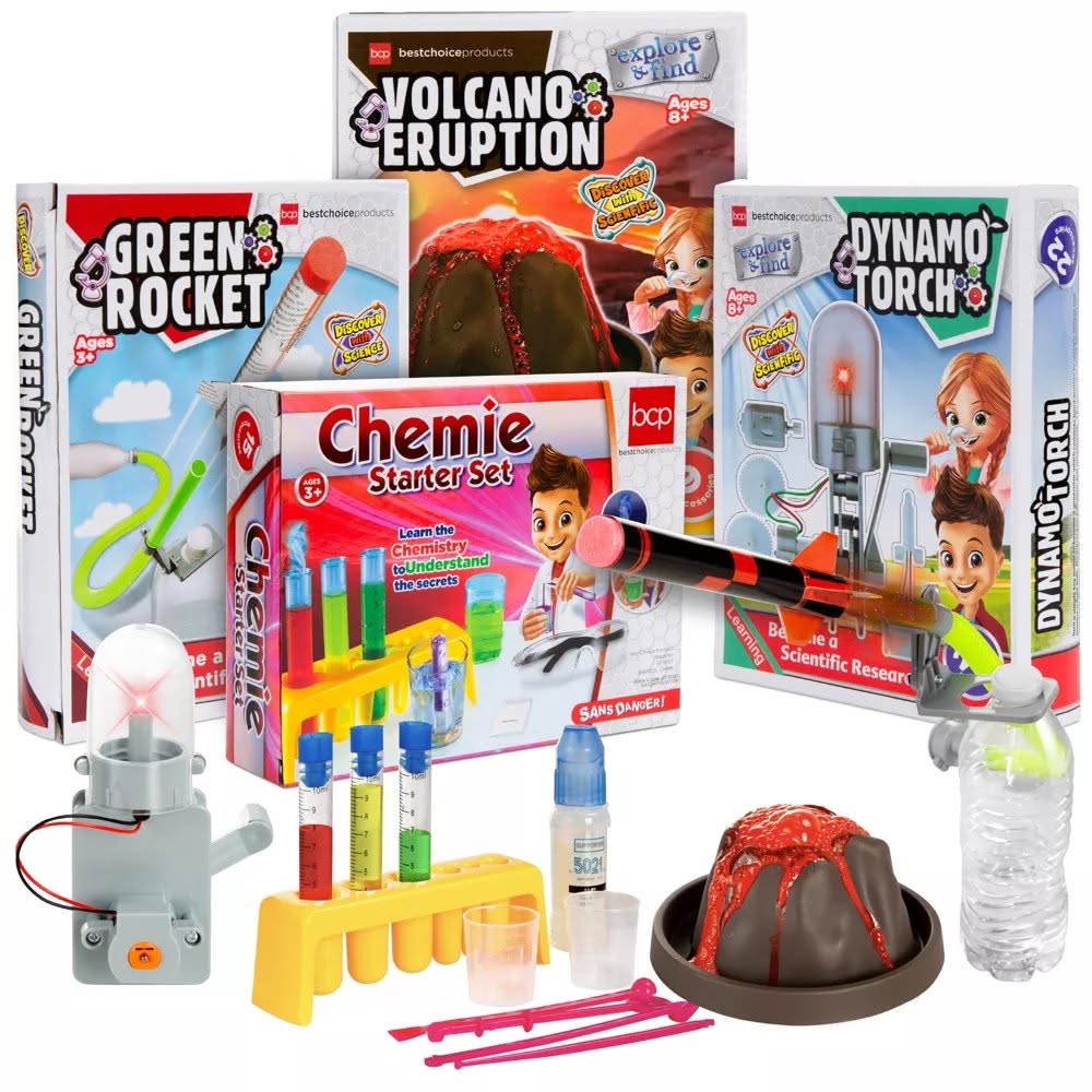 Kit de proyectos científicos, experimentos de laboratorio STEM y STEAM para niños.